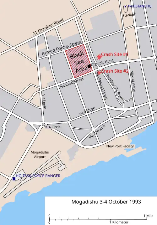 Map, with target compound in red