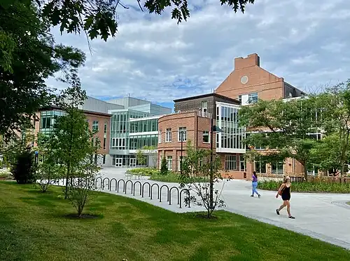 Thayer School of Engineering at Dartmouth is located across three main buildings near the Connecticut River, including the Class of 1982 Engineering and Computer Science Center, MacLean Engineering Sciences Center, and Cummings Hall.