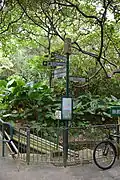 The direction signage
