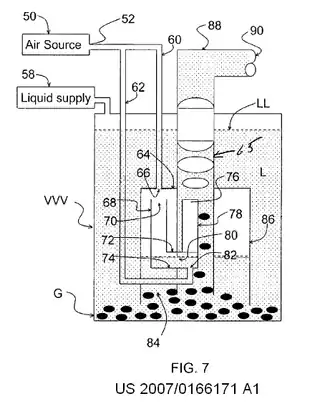 Diagram of a geyser pump