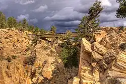 The bridge on Hell's Backbone Road.