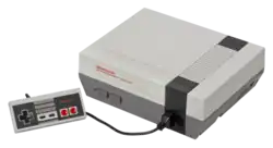 Nintendo Entertainment System with controller
