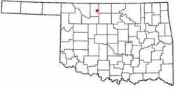 Location of Jet, Oklahoma