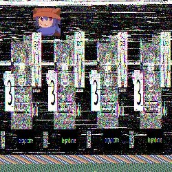 Visual representation of secret patterns encoded into a video game, showing pixel art of the character Niko from the indie game OneShot