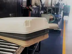 Hemp fiber composite suitcase
