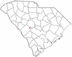 Location of Wagener, South Carolina
