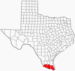 Map of the Lower Rio Grande Valley