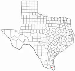 Location of Combes, Texas