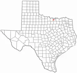 Location of Muenster, Texas