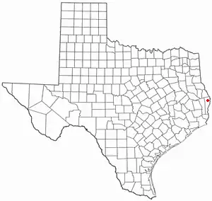 Location of Wiergate, Texas