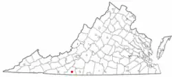 Location of Stuart, Virginia